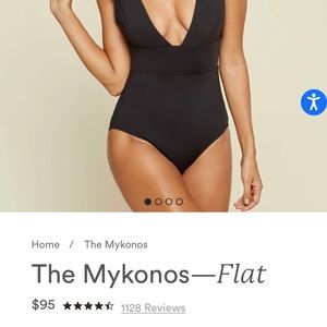 Andie one piece bathing suit (light blue)